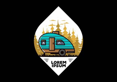 Gözyaşı kampçısının klasik çizim tasarımı