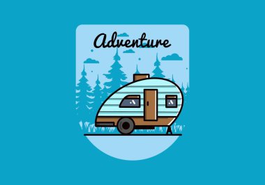 Gözyaşı kampçısının klasik çizim tasarımı