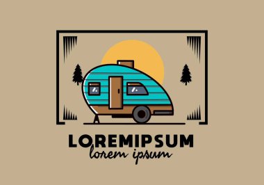 Gözyaşı kampçısının klasik çizim tasarımı