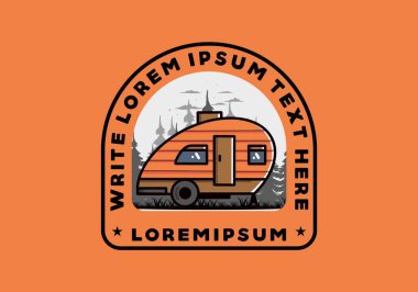 Gözyaşı kampçısının klasik çizim tasarımı