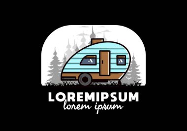 Gözyaşı kampçısının klasik çizim tasarımı