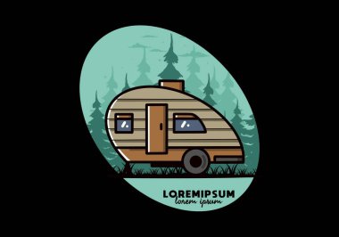 Gözyaşı kampçısının klasik çizim tasarımı