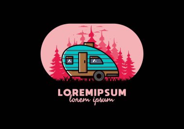 Gözyaşı kampçısının klasik çizim tasarımı