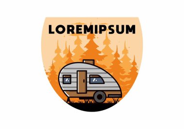 Gözyaşı kampçısının klasik çizim tasarımı