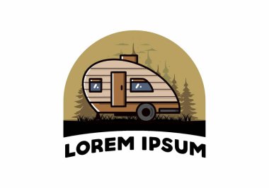 Gözyaşı kampçısının klasik çizim tasarımı