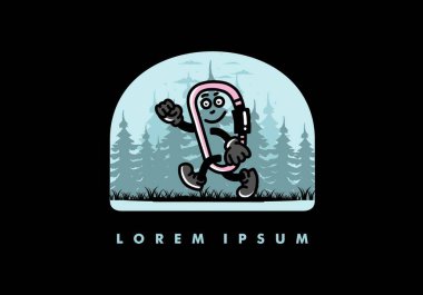 Yürüyen komik bir karabina tasarımı