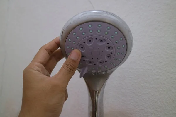 Photo End Shower Head Rounded Bathing — Foto Stock