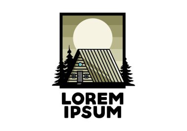 Eski bir ahşap kulübe tasarımı