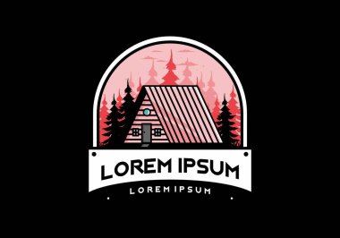 Eski bir ahşap kulübe tasarımı