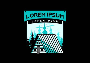 Eski bir ahşap kulübe tasarımı