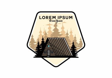 Eski bir ahşap kulübe tasarımı