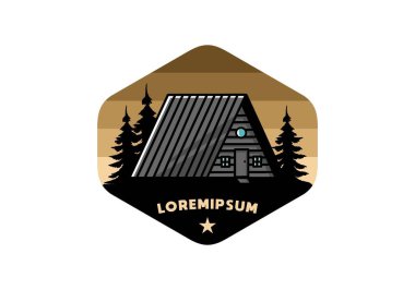 Eski bir ahşap kulübe tasarımı