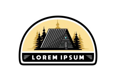 Eski bir ahşap kulübe tasarımı