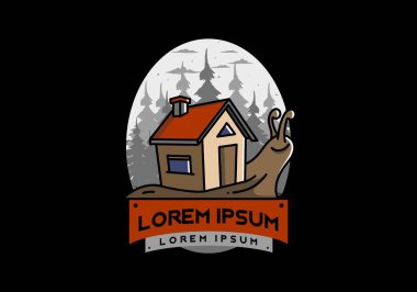 Yürüyen bir salyangoz ve ev tasarımı