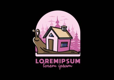 Yürüyen bir salyangoz ve ev tasarımı