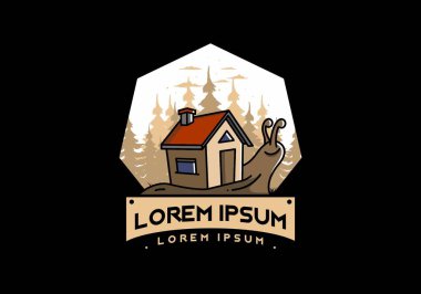 Yürüyen bir salyangoz ve ev tasarımı