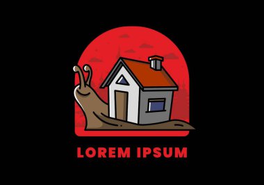 Yürüyen bir salyangoz ve ev tasarımı