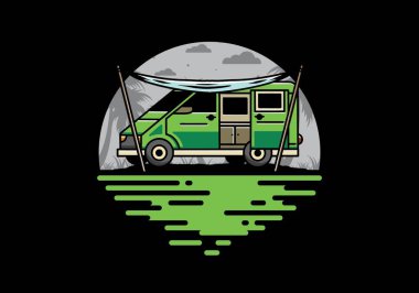 Bir karavan ve uçuş çizelgesi tasarımı