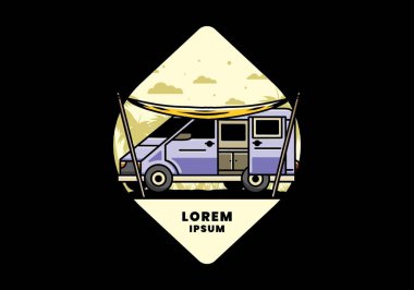 Bir karavan ve uçuş çizelgesi tasarımı