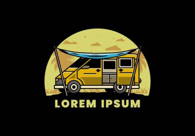 Bir karavan ve uçuş çizelgesi tasarımı