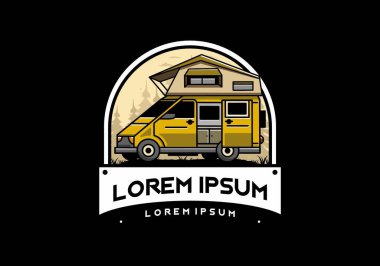 Çatı katındaki bir kampın tasarımı.