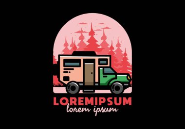 Illustration design of a big overland car badge