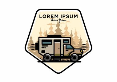 Illustration design of a big overland car badge