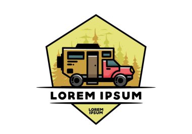 Illustration design of a big overland car badge