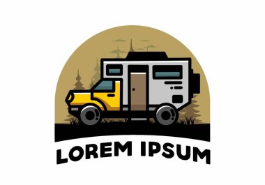 Illustration design of a big overland car badge