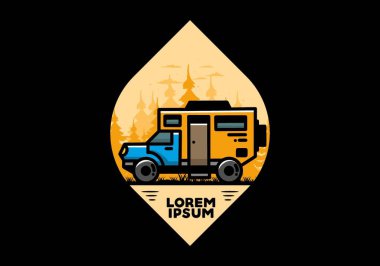 Illustration design of a big overland car badge