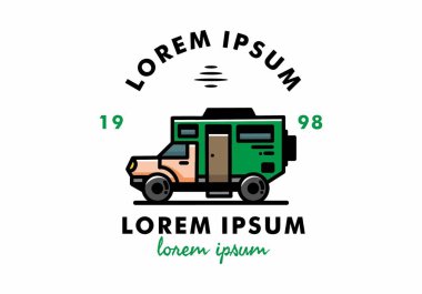 Illustration design of a big overland car badge