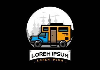 Illustration design of a big overland car badge