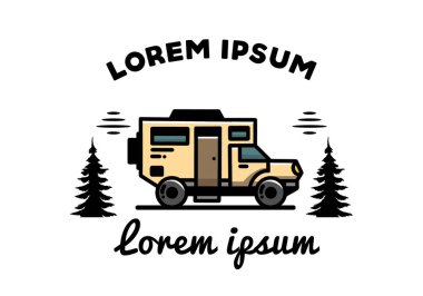 Illustration design of a big overland car badge