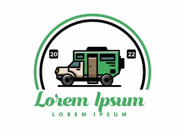 Illustration design of a big overland car badge