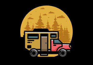 Illustration design of a big overland car badge