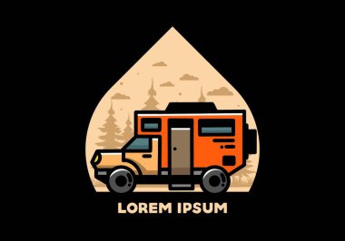 Illustration design of a big overland car badge