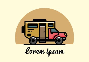 Illustration design of a big overland car badge