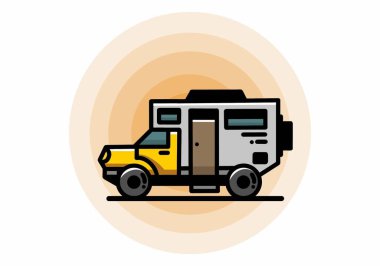 Illustration design of a big overland car badge