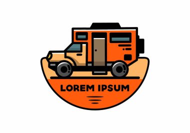 Illustration design of a big overland car badge