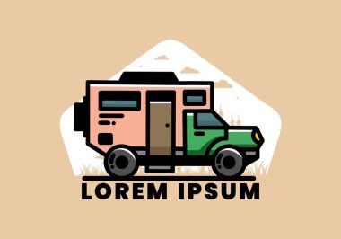 Illustration design of a big overland car badge