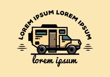 Illustration design of a big overland car badge