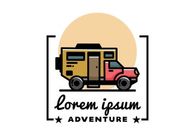 Illustration design of a big overland car badge