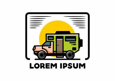 Illustration design of a big overland car badge