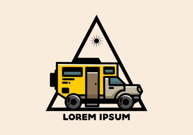 Illustration design of a big overland car badge