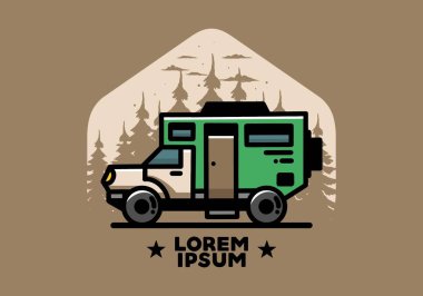 Illustration design of a big overland car badge