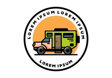 Illustration design of a big overland car badge