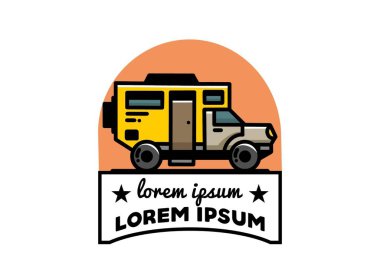 Illustration design of a big overland car badge