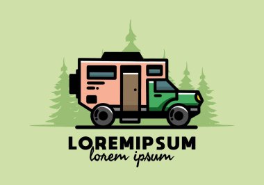 Illustration design of a big overland car badge