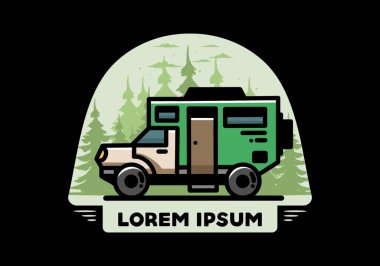 Illustration design of a big overland car badge