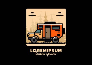 Illustration design of a big overland car badge